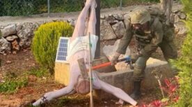 İsa heykeline saldırı, İsrail’de Filistin’deki katliamdan daha çok tepki çekti