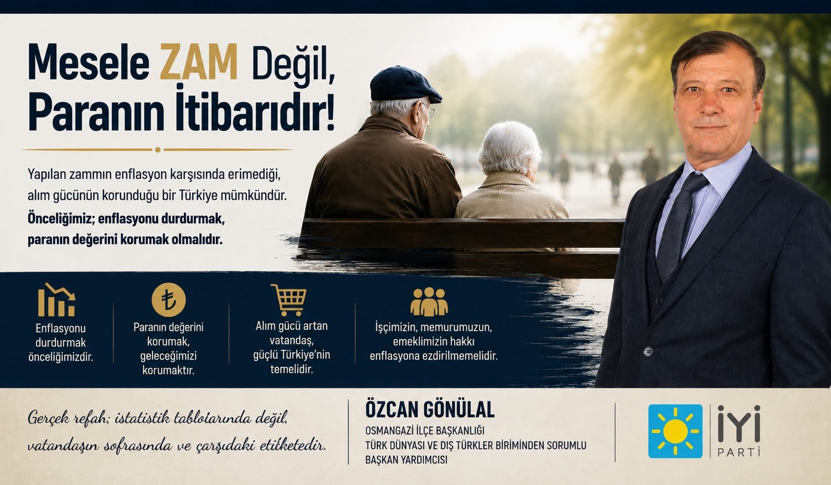 Ekonomi sadece grafiklerden ve tablolar üzerinden yönetilemez
