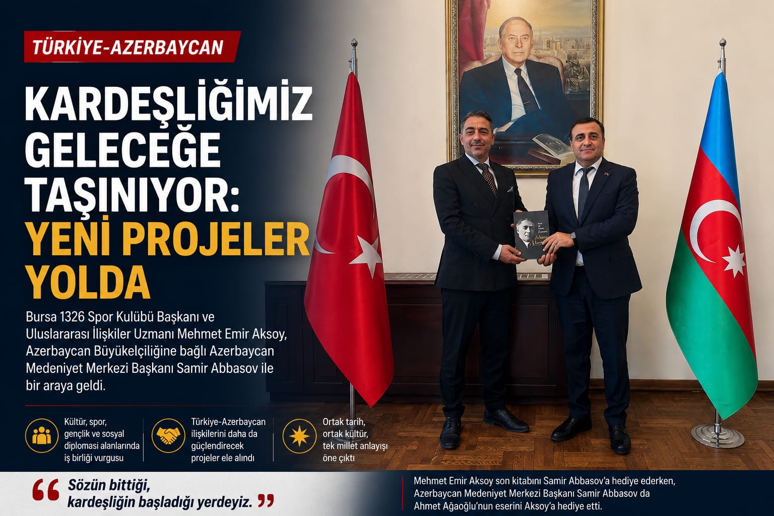 Türkiye-Azerbaycan Kardeşliğinde Yeni Projeler Masada