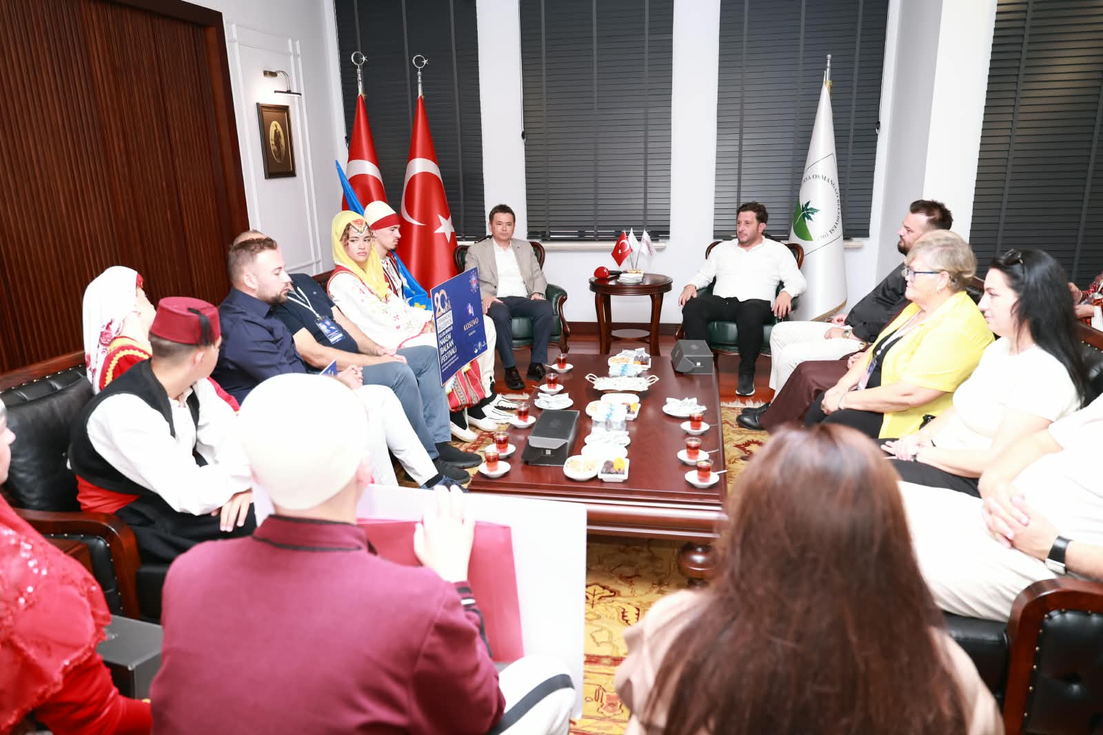 Balkan Festivali’nin Konuklarından Başkan Aydın’a Teşekkür Ziyareti