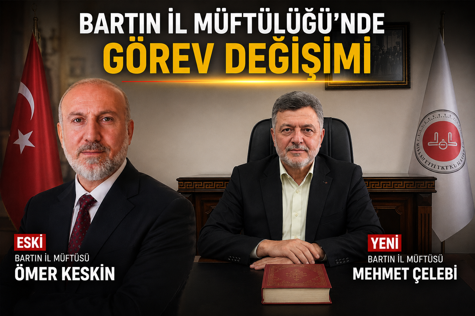 Bartın İl Müftülüğüne Mehmet Çelebi Atandı