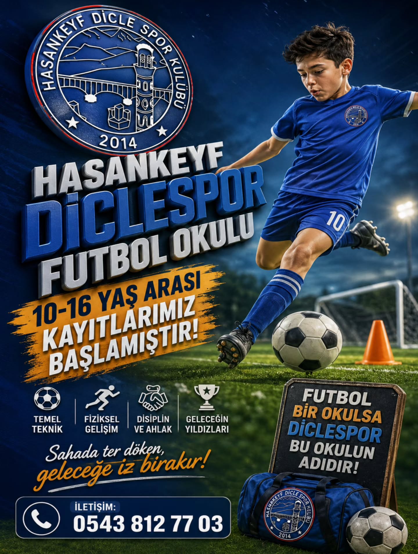Hasankeyf Diclespor’dan Geleceğin Yıldızlarına Çağrı