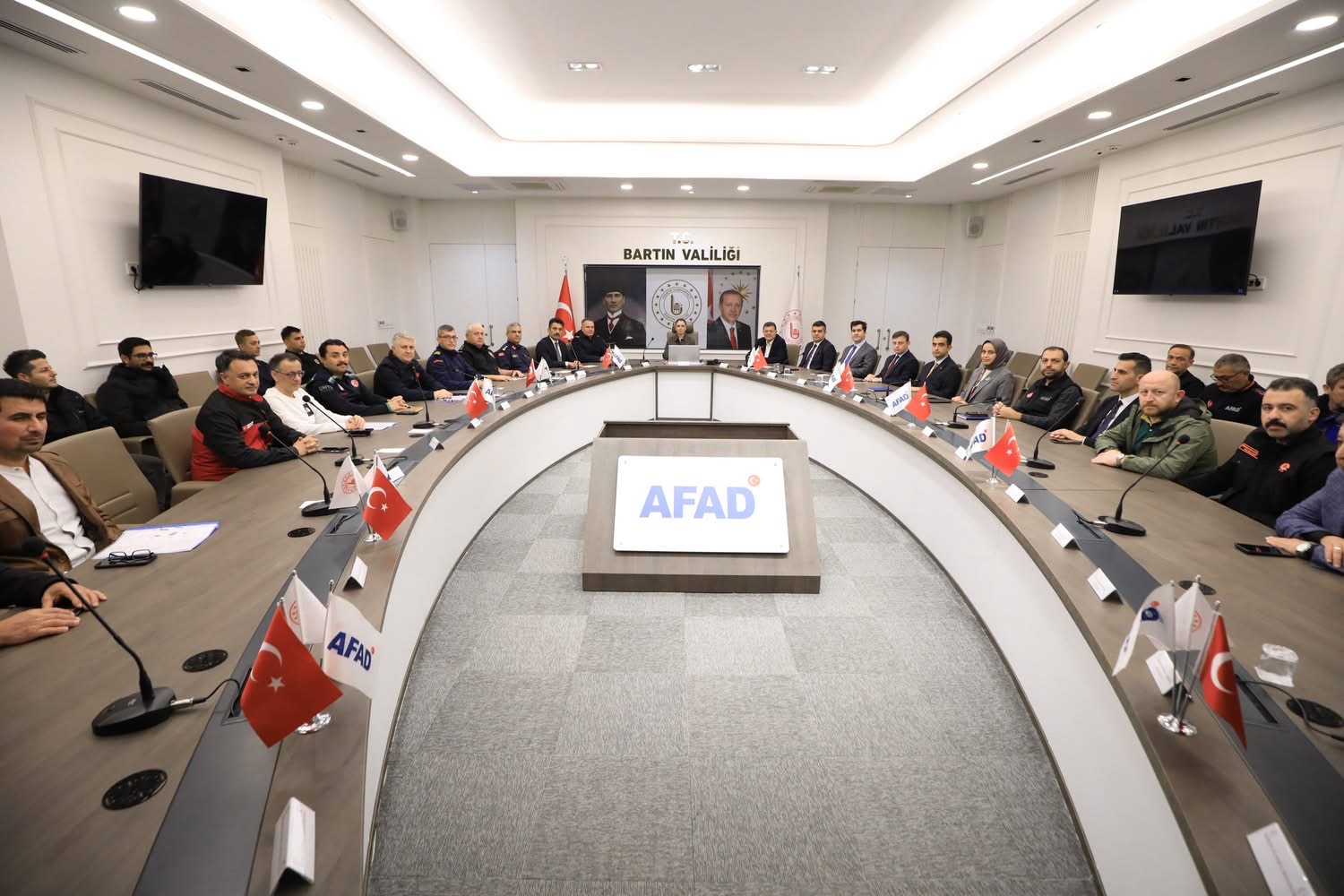 Bartın’da Kuvvetli Yağışlar Öncesi AFAD Toplandı
