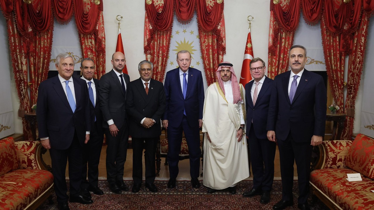 Erdoğan, 7 Ülkenin Dışişleri Bakanlarını Kabul Etti