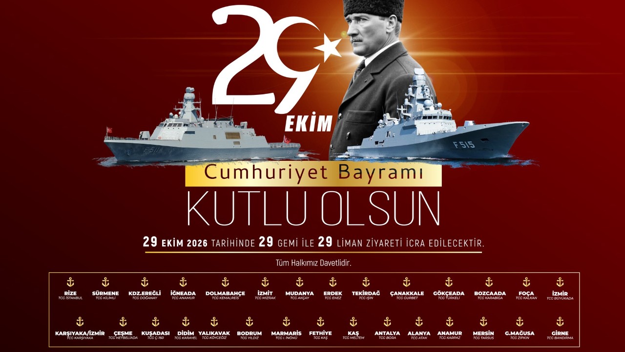 Deniz Kuvvetleri 29 Gemiyle 29 Limanı Ziyaret Edecek