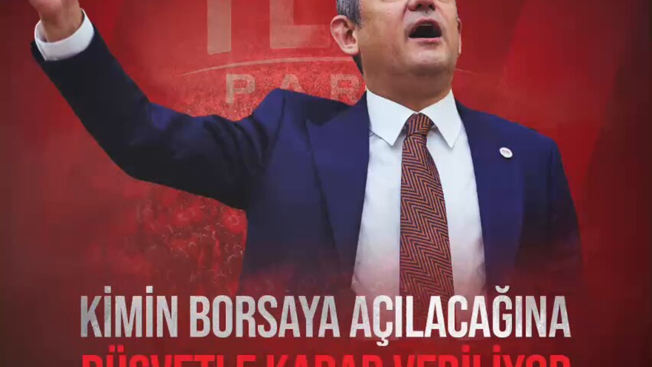 Özgür Özel: Üç İstifa ile Borsaya Güven Gelmez