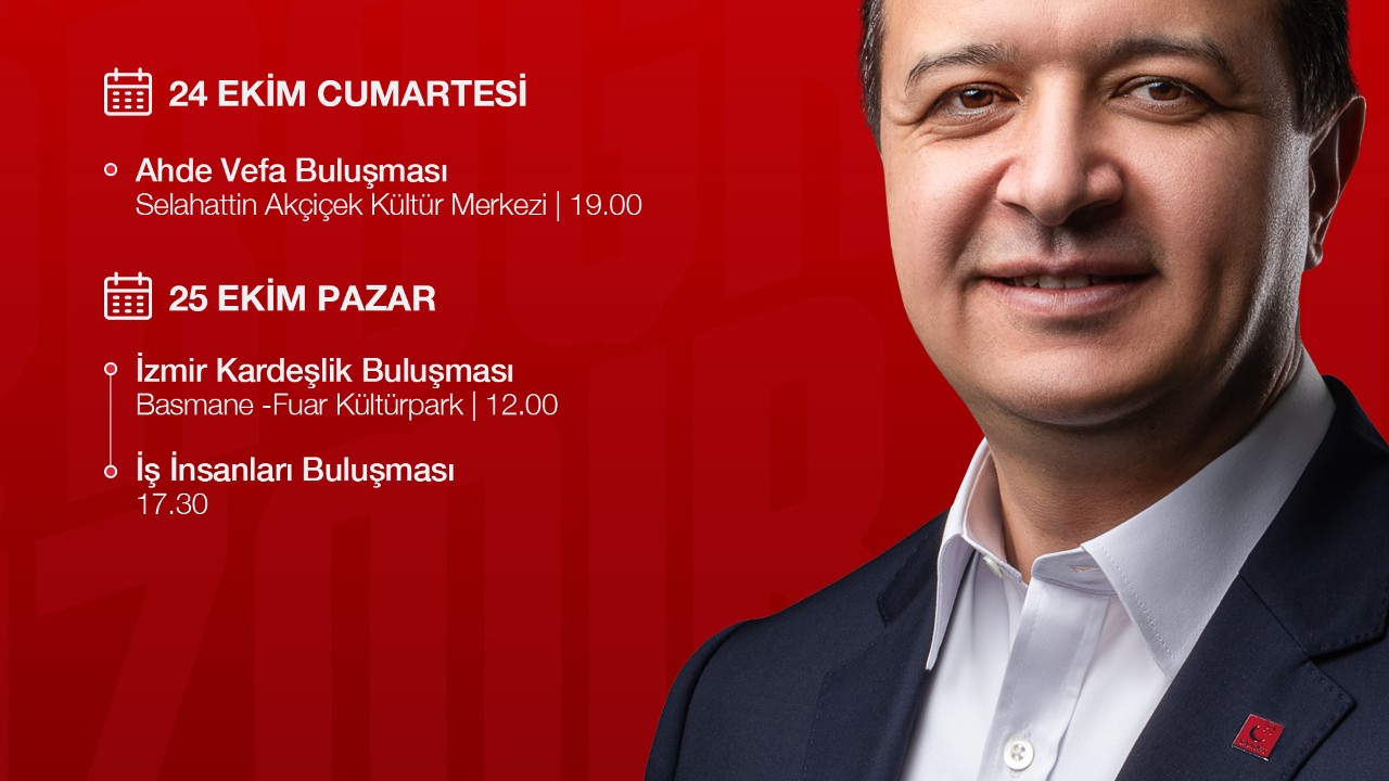Mahmut Arıkan 24-25 Ekim’de İzmir’de Buluşmalara Katılacak