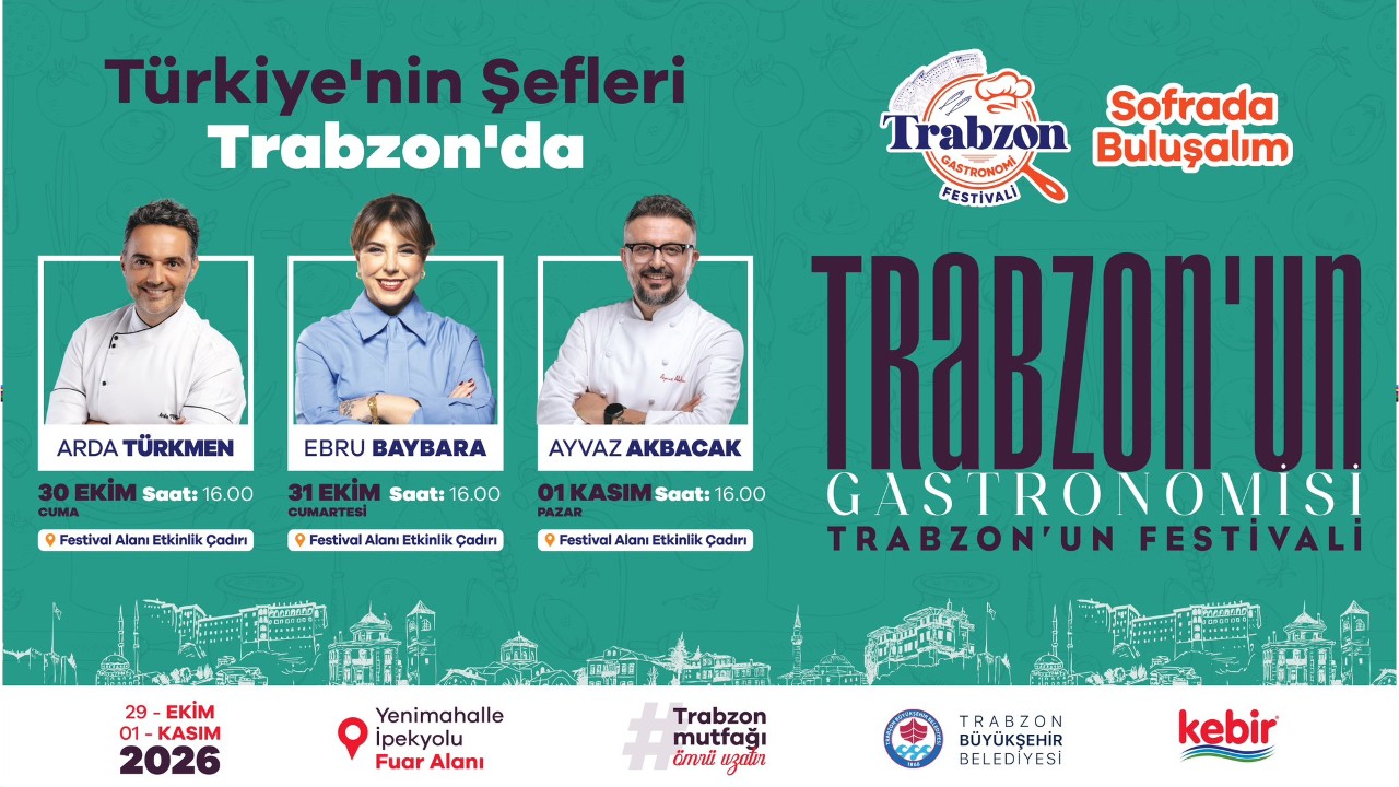 Trabzon Gastronomi Festivali’nde Ünlü Şefler Yer Alacak