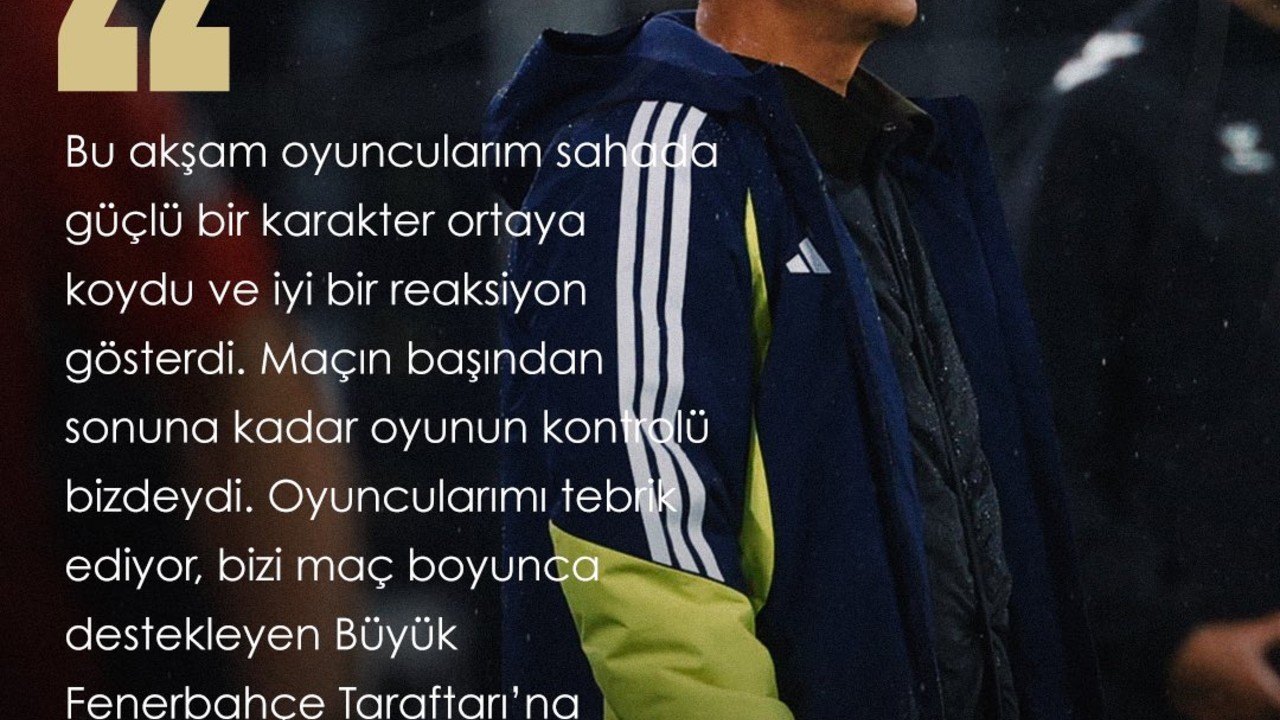 İsmail Kartal’dan Alanyaspor Maçı Sonrası Değerlendirme