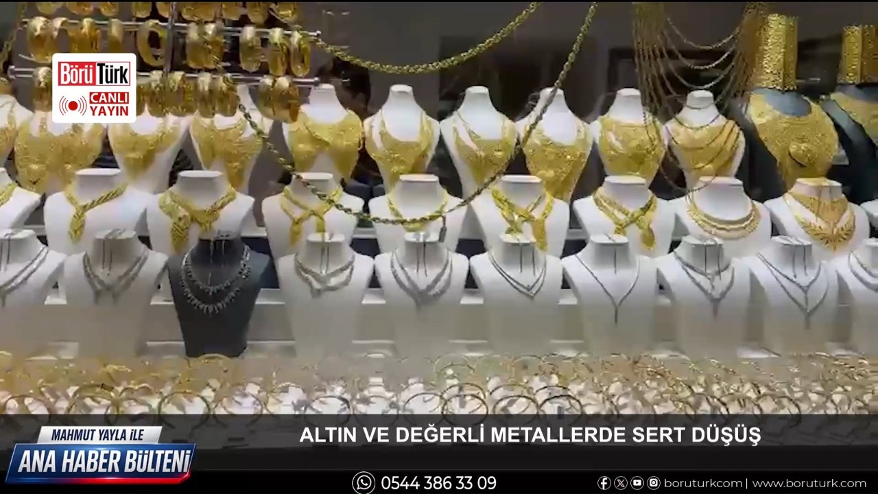 Altın ve değerli metallerde sert düşüş