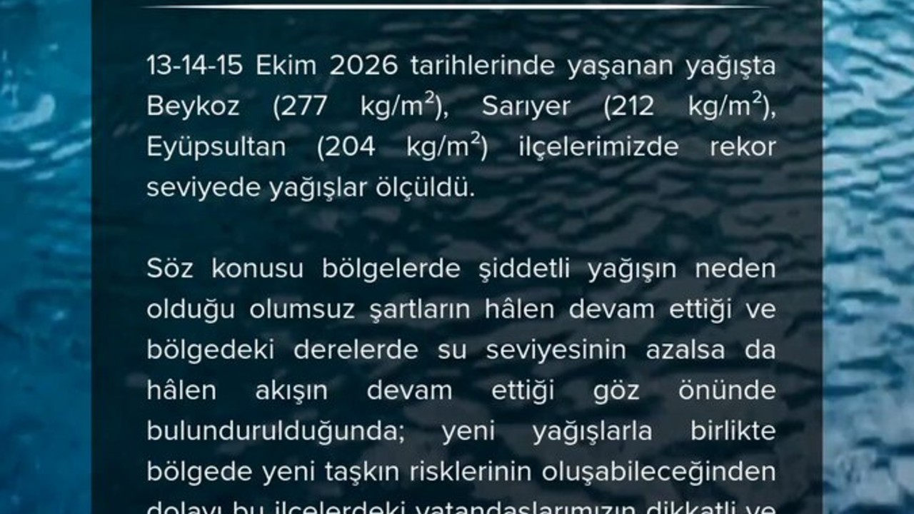 İstanbul’da Turuncu Alarm: Yeni Yağışlar İçin Sel Uyarısı